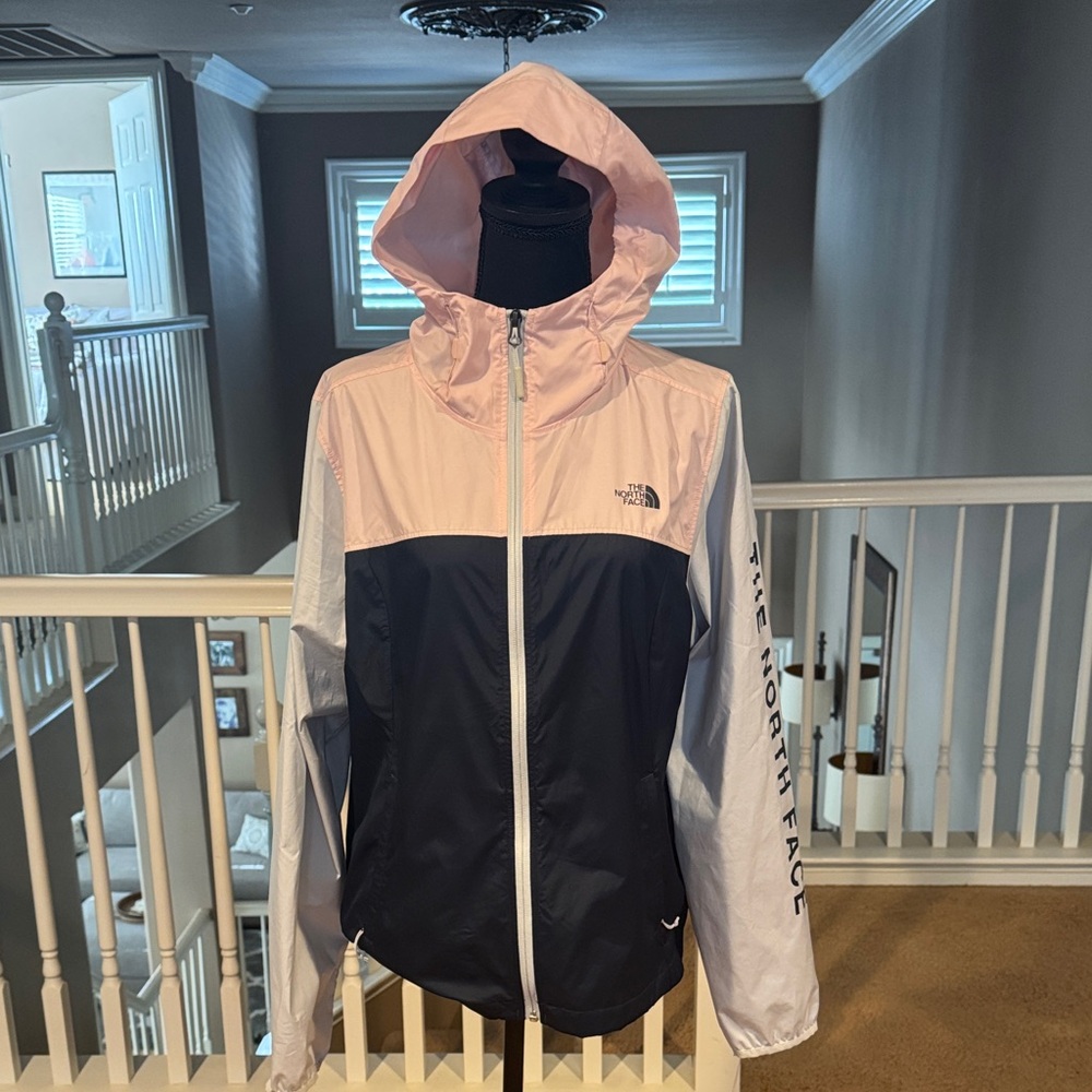 The North Face Women's Pink and Black Ski Jacket L